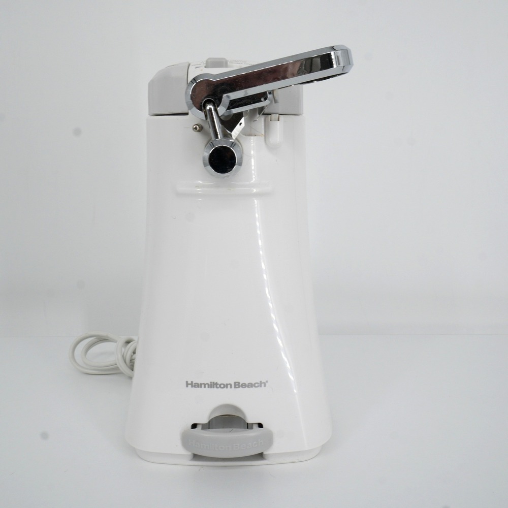 Hamilton Beach Can Opener Electric White 76385 Automatic Countertop Sharpener